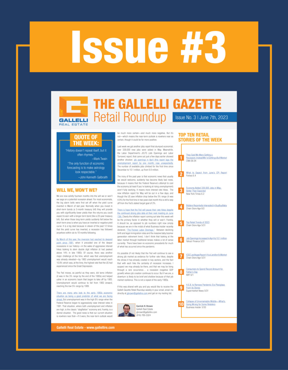 Gallelli Gazette Issue #3
